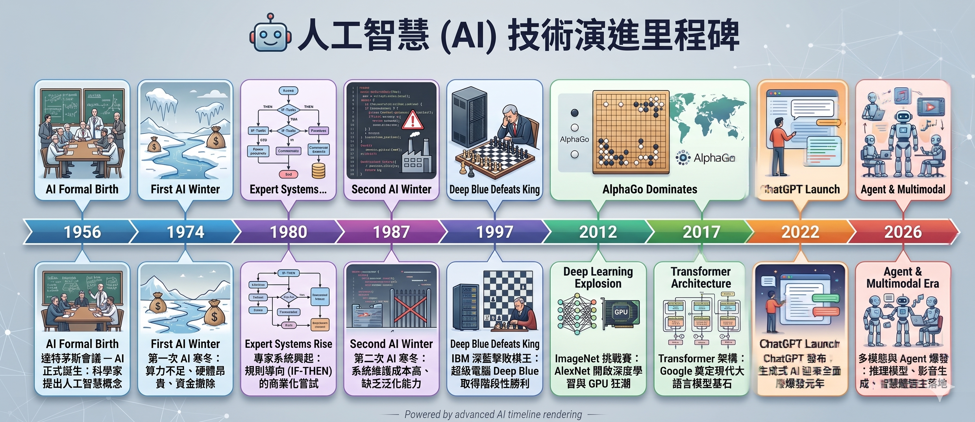 人工智慧技術演進里程碑